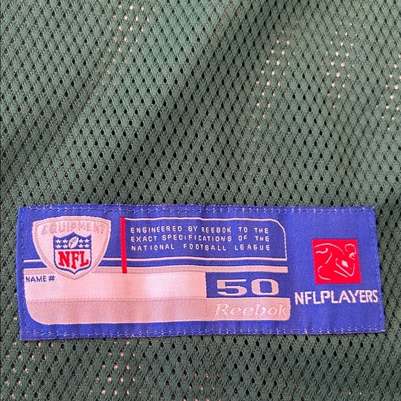 Reebok Authentic Brett Favre Size 50 New York Jets Jersey Football Game Day - Picture 5 of 16